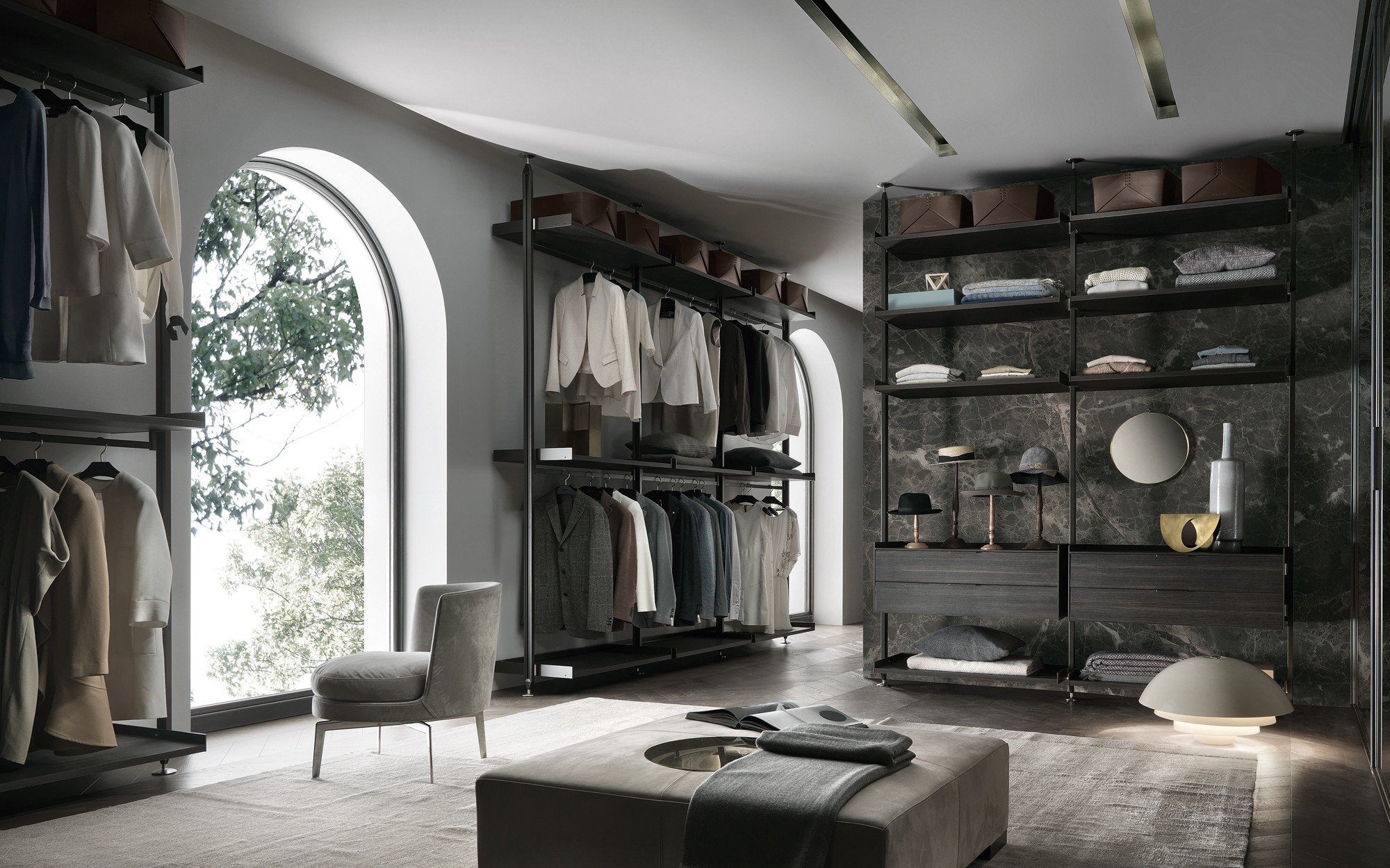 Zenit Wardrobe. Wardrobes from Rimadesio at Pure Interiors