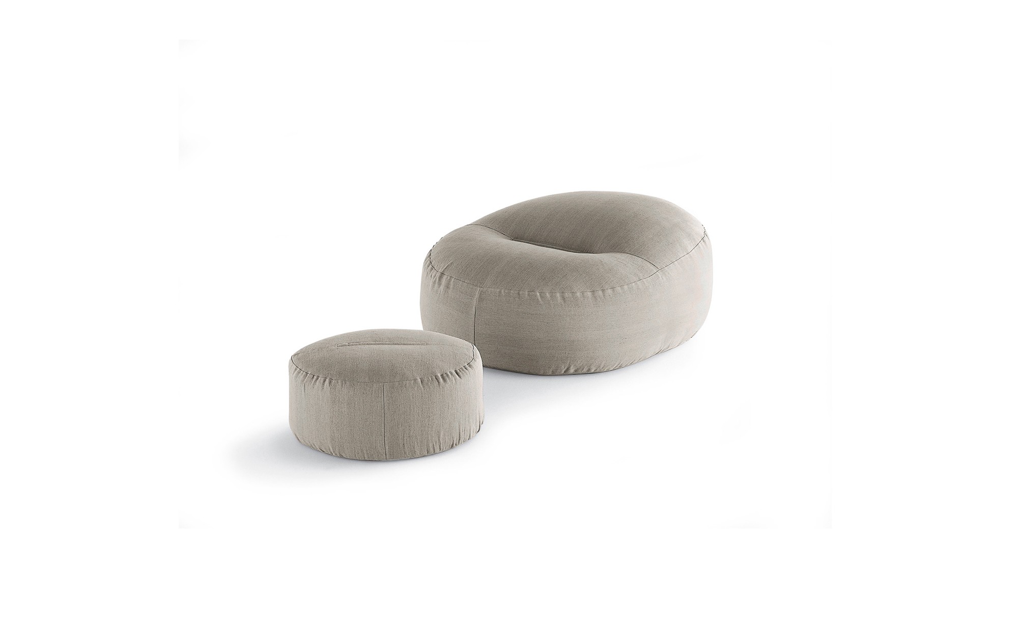 Friz and Frizzino Ottoman. Complements from Ivano Redaelli at Pure Interiors