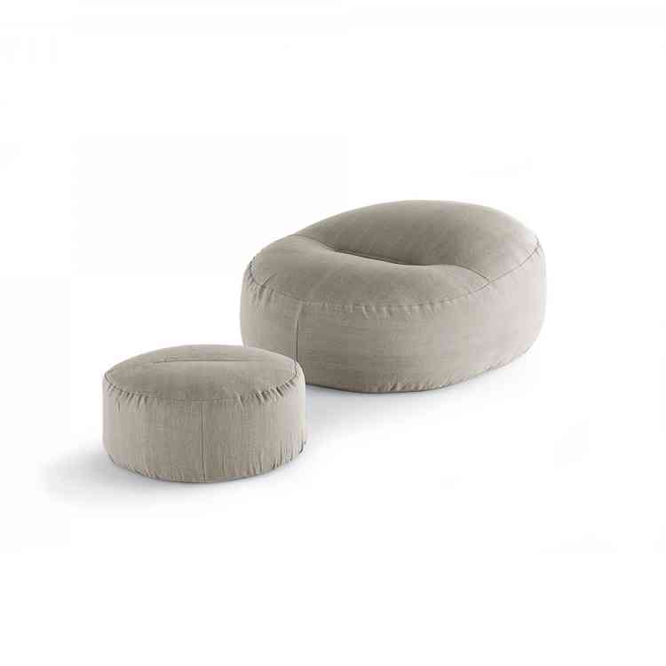 Friz and Frizzino Ottoman from Ivano Redaelliat Pure Interiors
