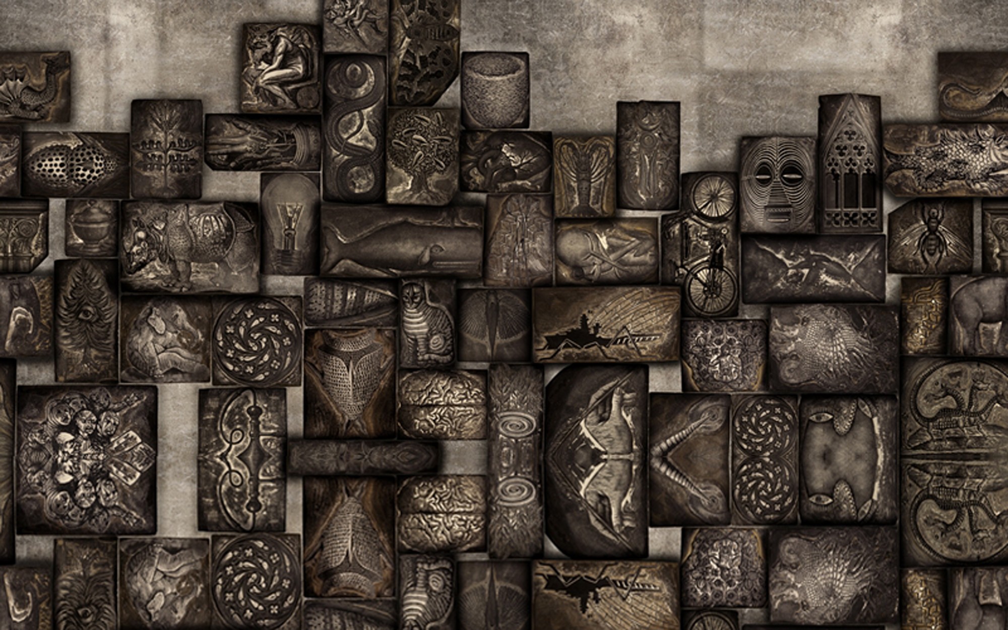 Relief. Wallpaper - Indoor from Wall&deco at Pure Interiors