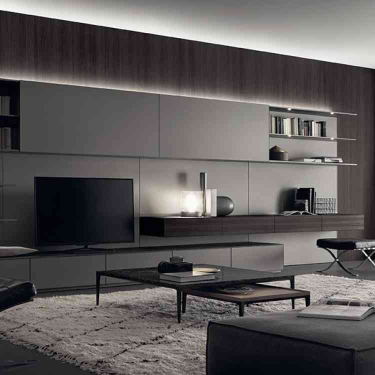 Abacus Living Wall Unit by Rimadesio from Pure Interiors | 