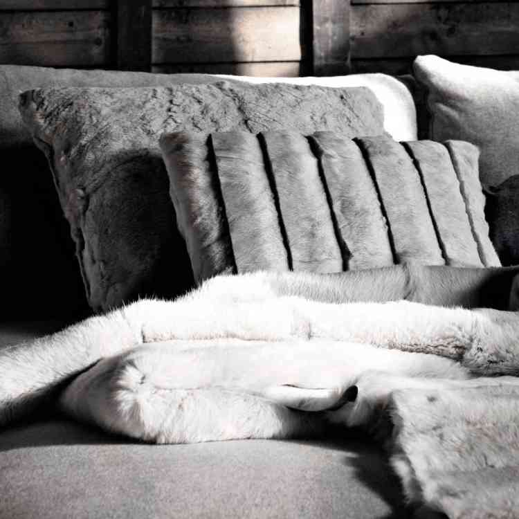 Fur Cushions by Ivano Redaelli from Pure Interiors | 