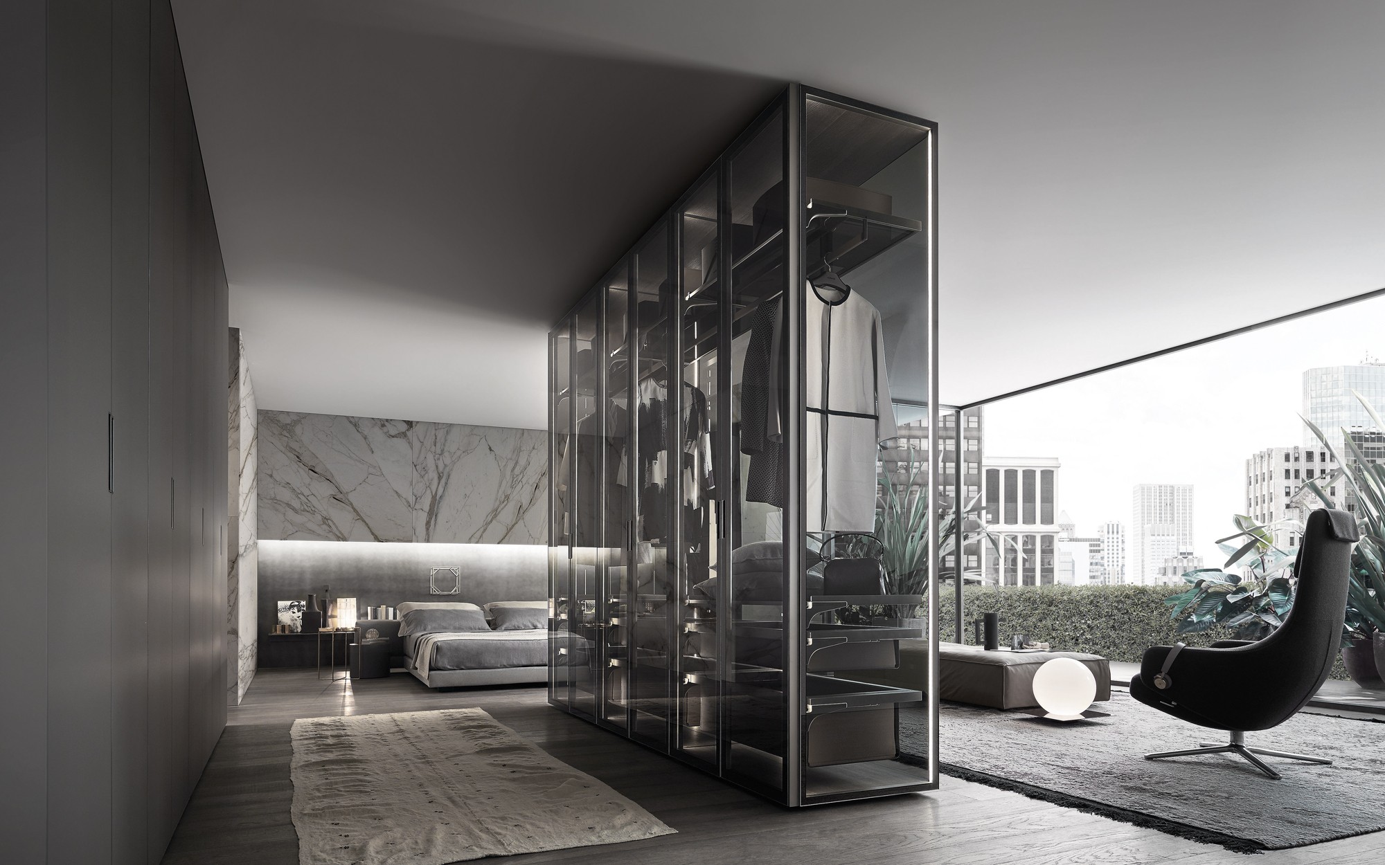Cover Freestanding Wardrobe. Wardrobes from Rimadesio at Pure Interiors