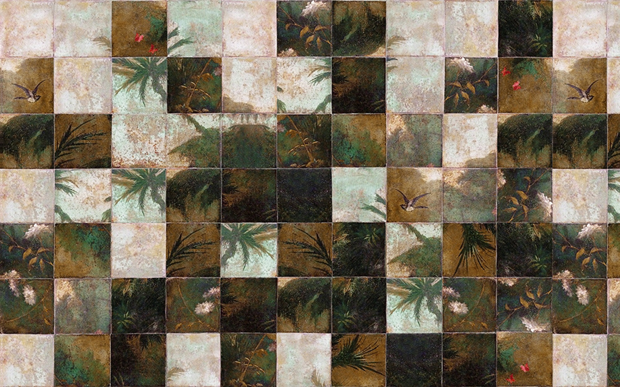 Exotic Damier. Wallpaper - Indoor from Wall&deco at Pure Interiors