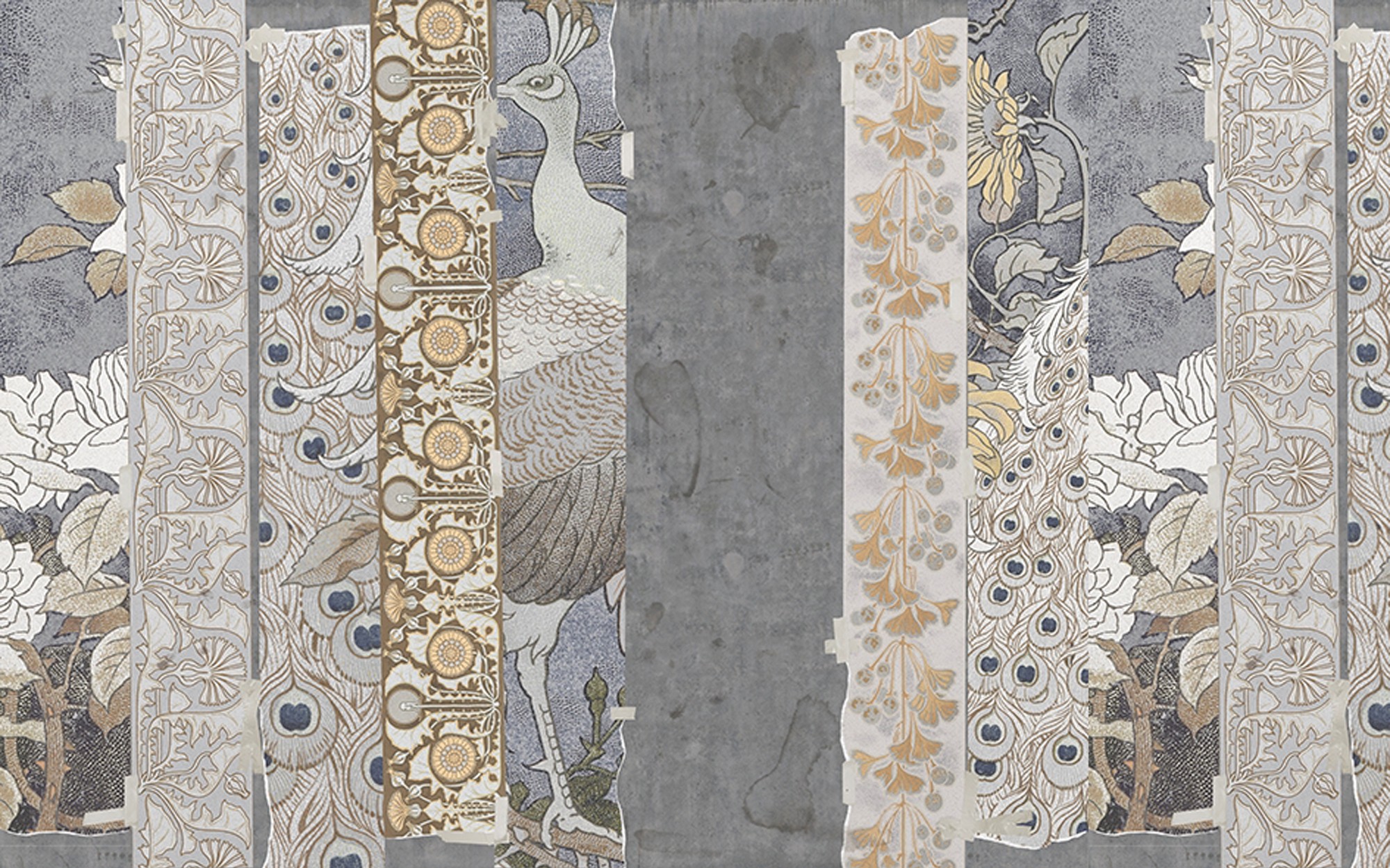 Peacock. Wallpaper - Indoor from Wall&deco at Pure Interiors