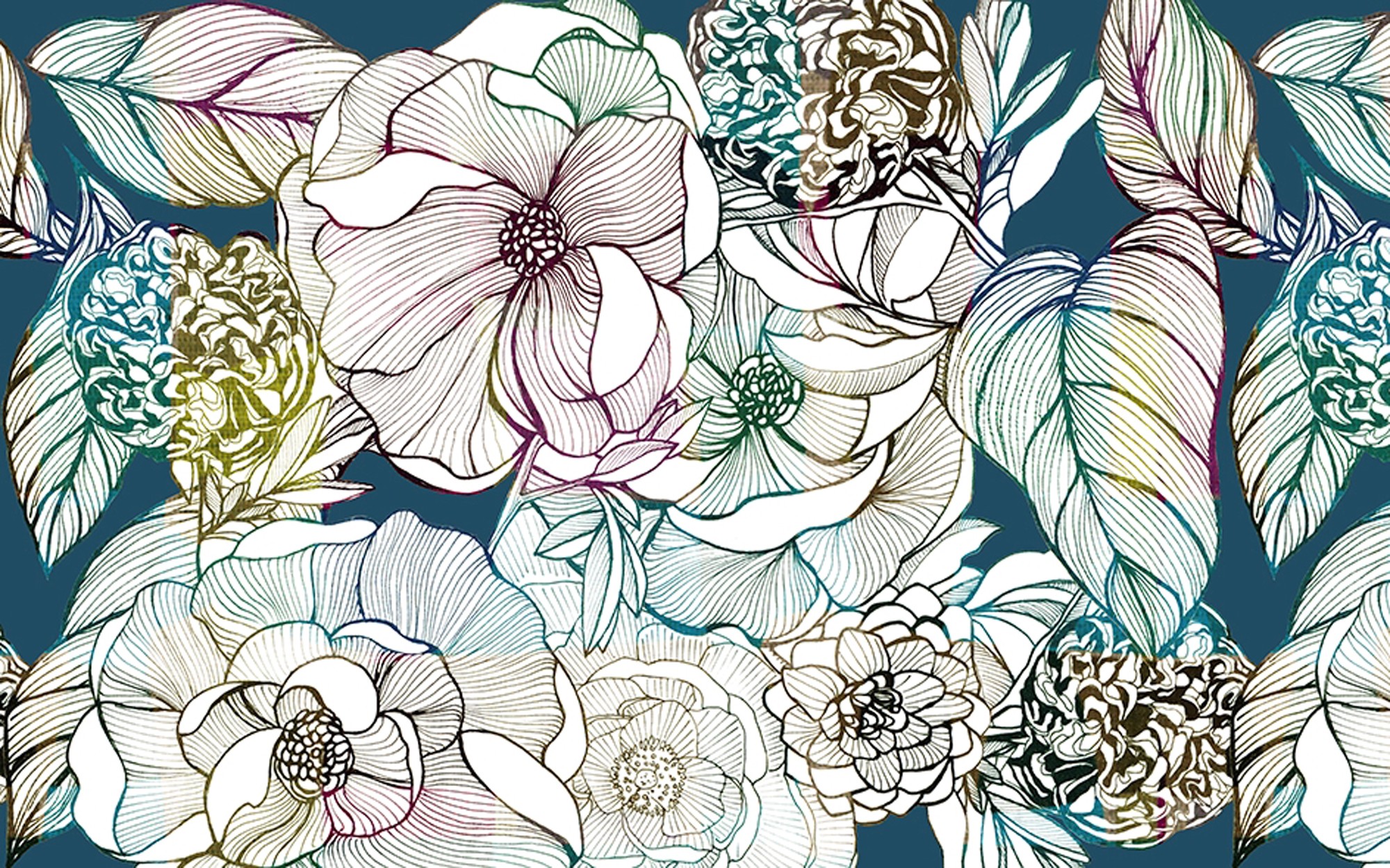 Sinfonia. Wallpaper - Indoor from Wall&deco at Pure Interiors