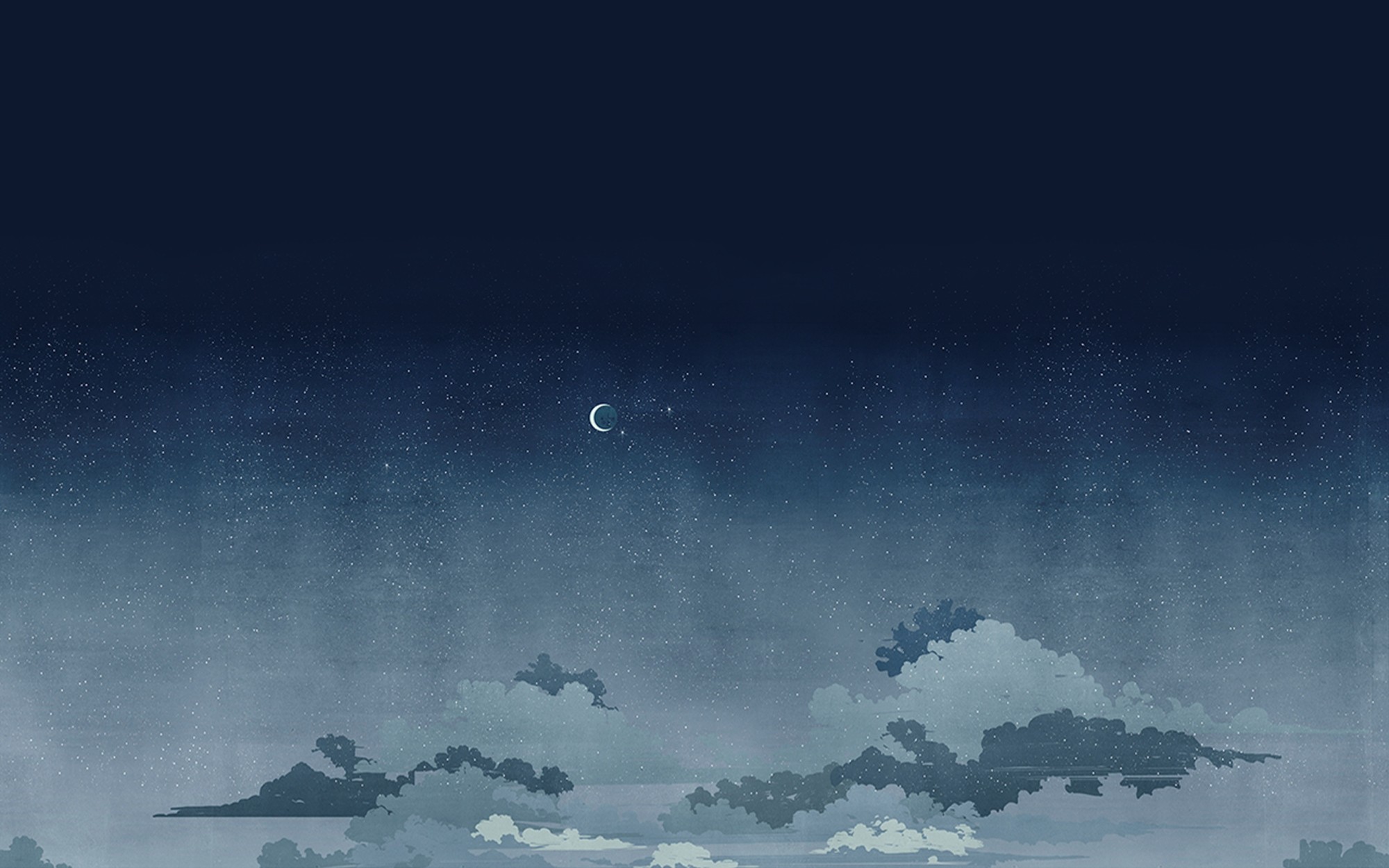 Notturno Blu. Wallpaper - Indoor from Wall&deco at Pure Interiors